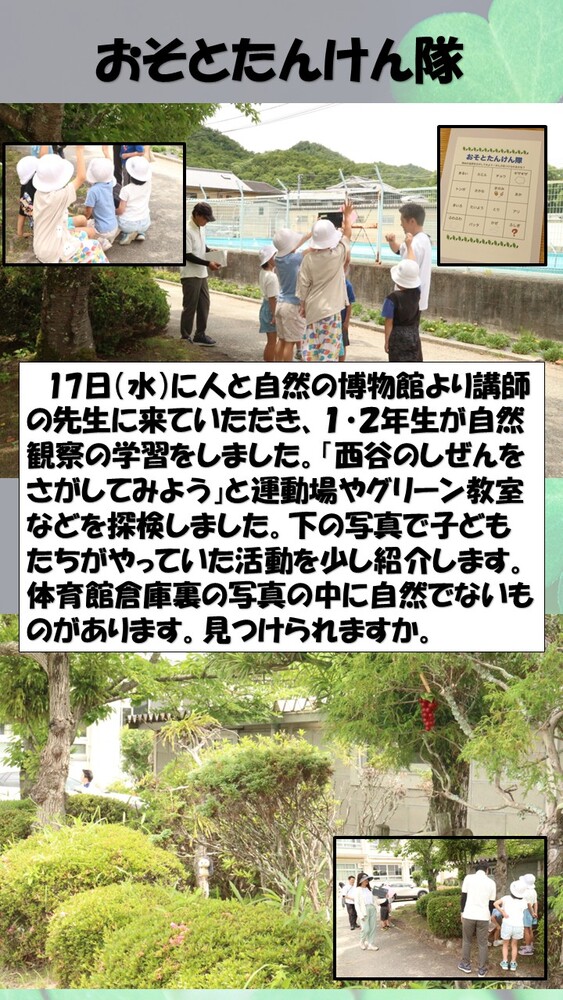おそとたんけん隊