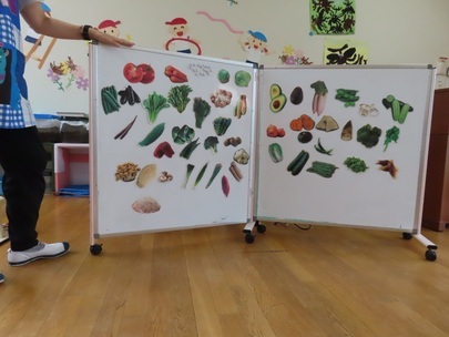 子どもたちが食べた野菜の写真